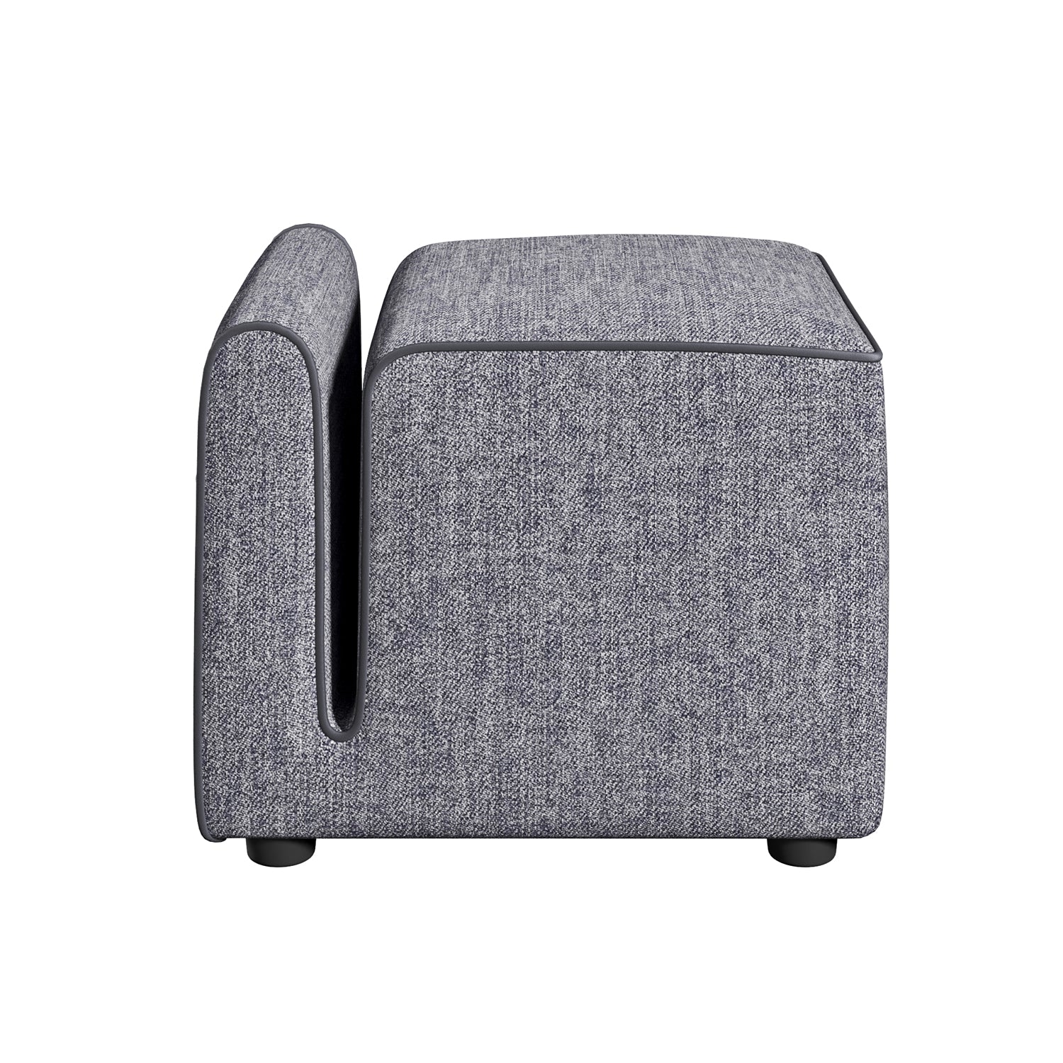 Premium Pouf Sitzhocker mit Aufbewahrungsfach Glimmer 53x43x42 (BxHxT)