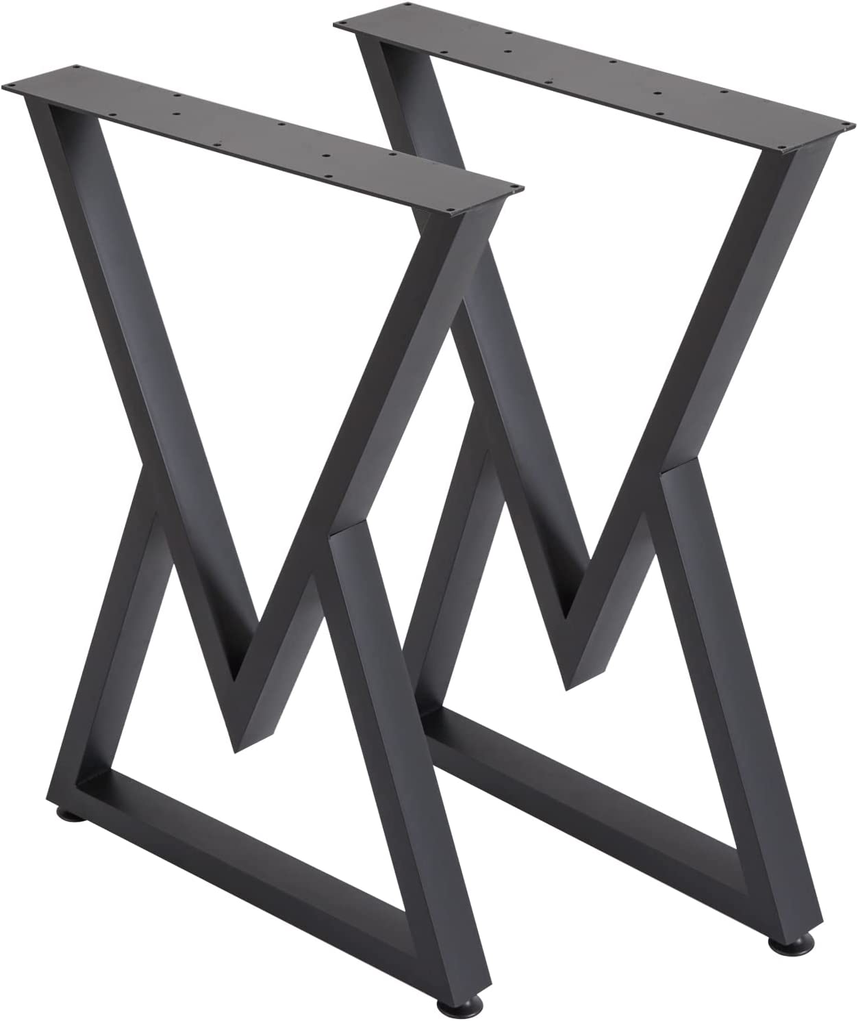 Tischgestell OS Metall Schwarz 2-er Set 55x72 cm