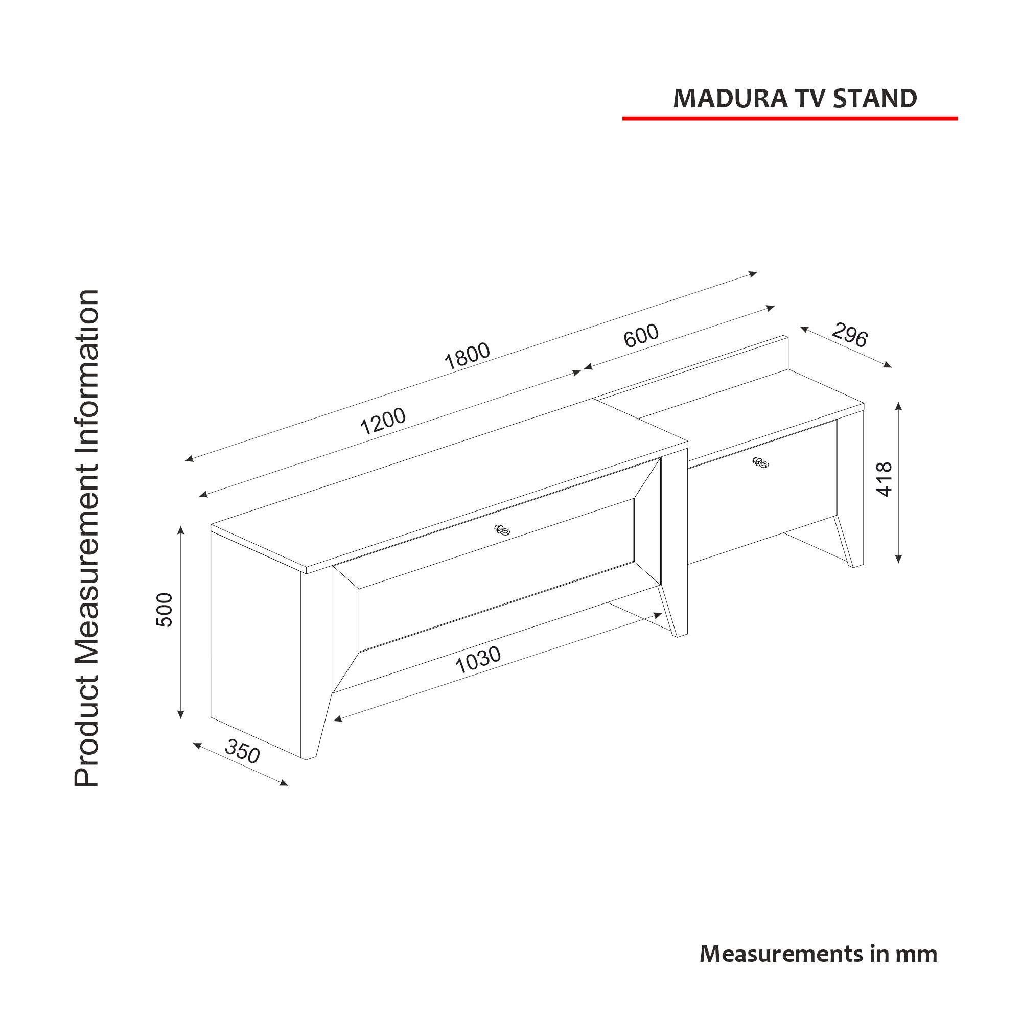 Tv Lowboard Madura Saphir Hazeran