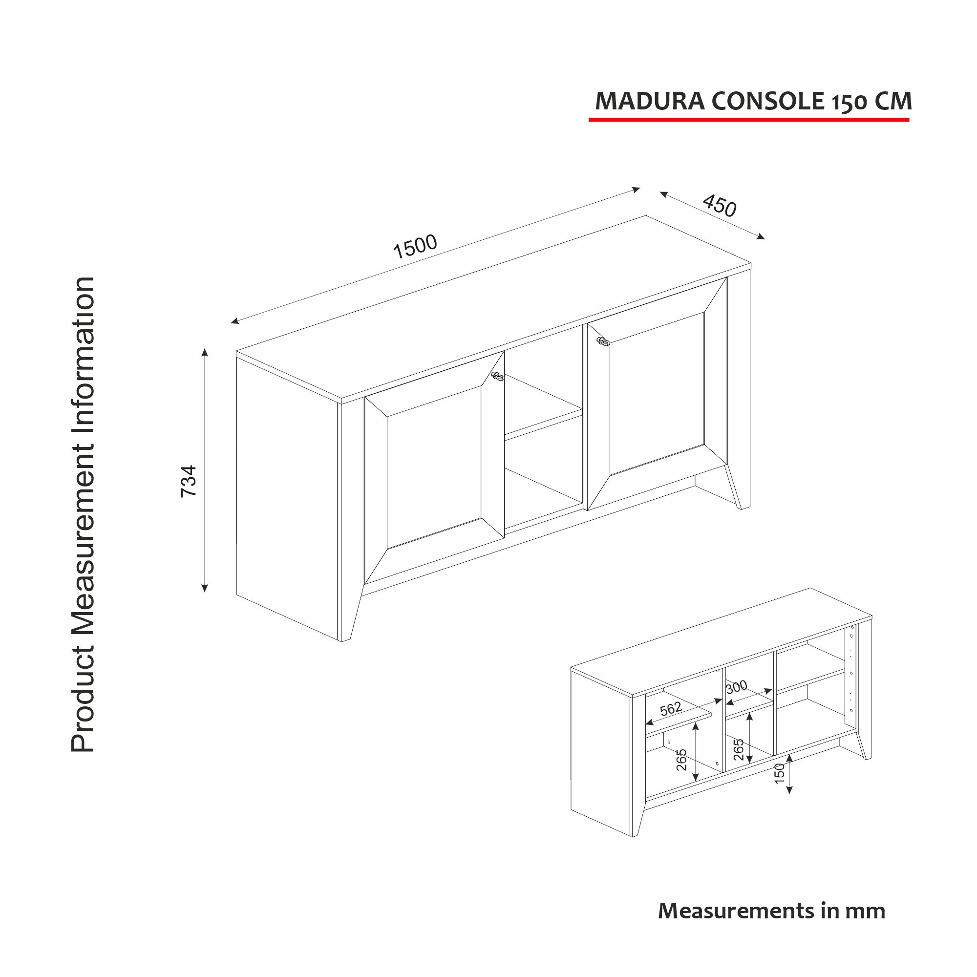 Sideboard Madura Saphir Hazeran