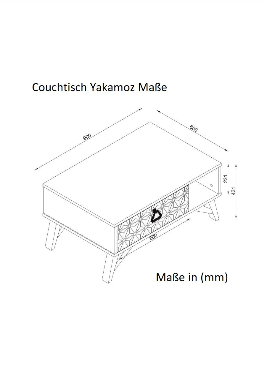 Couchtisch Yakamoz Walnuss