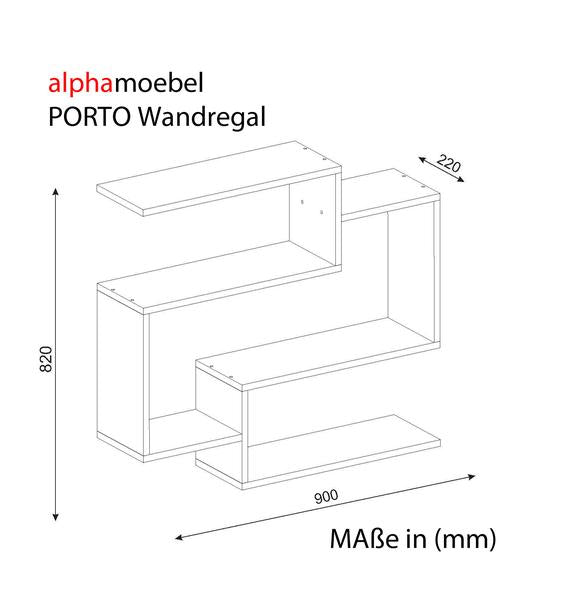 Wandregal Porto Weiß