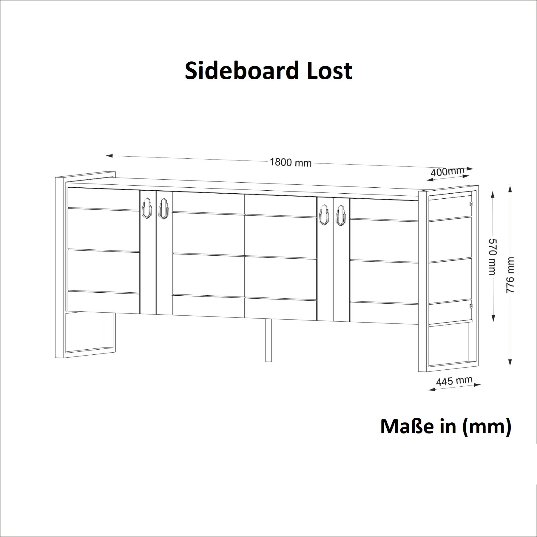 Sideboard Lost Walnuss