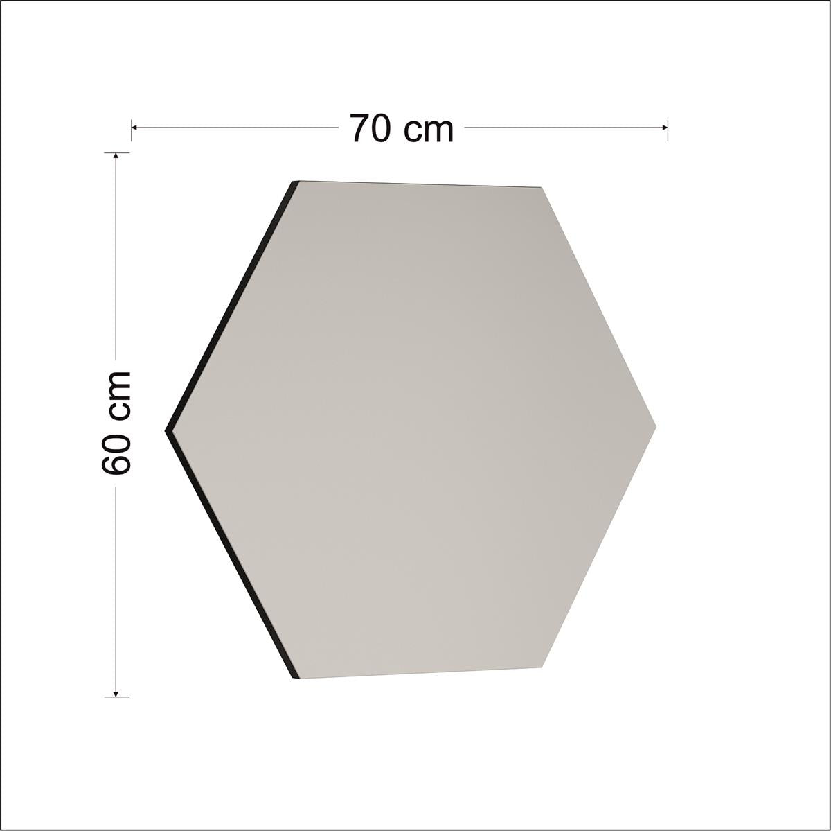 Wandspiegel Asymmetrisches Design 70x60cm